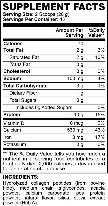 Grass-Fed Collagen Peptides (French Vanilla)